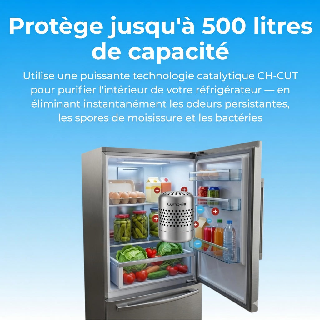 Lumovia purificateur d'air pour réfrigérateur