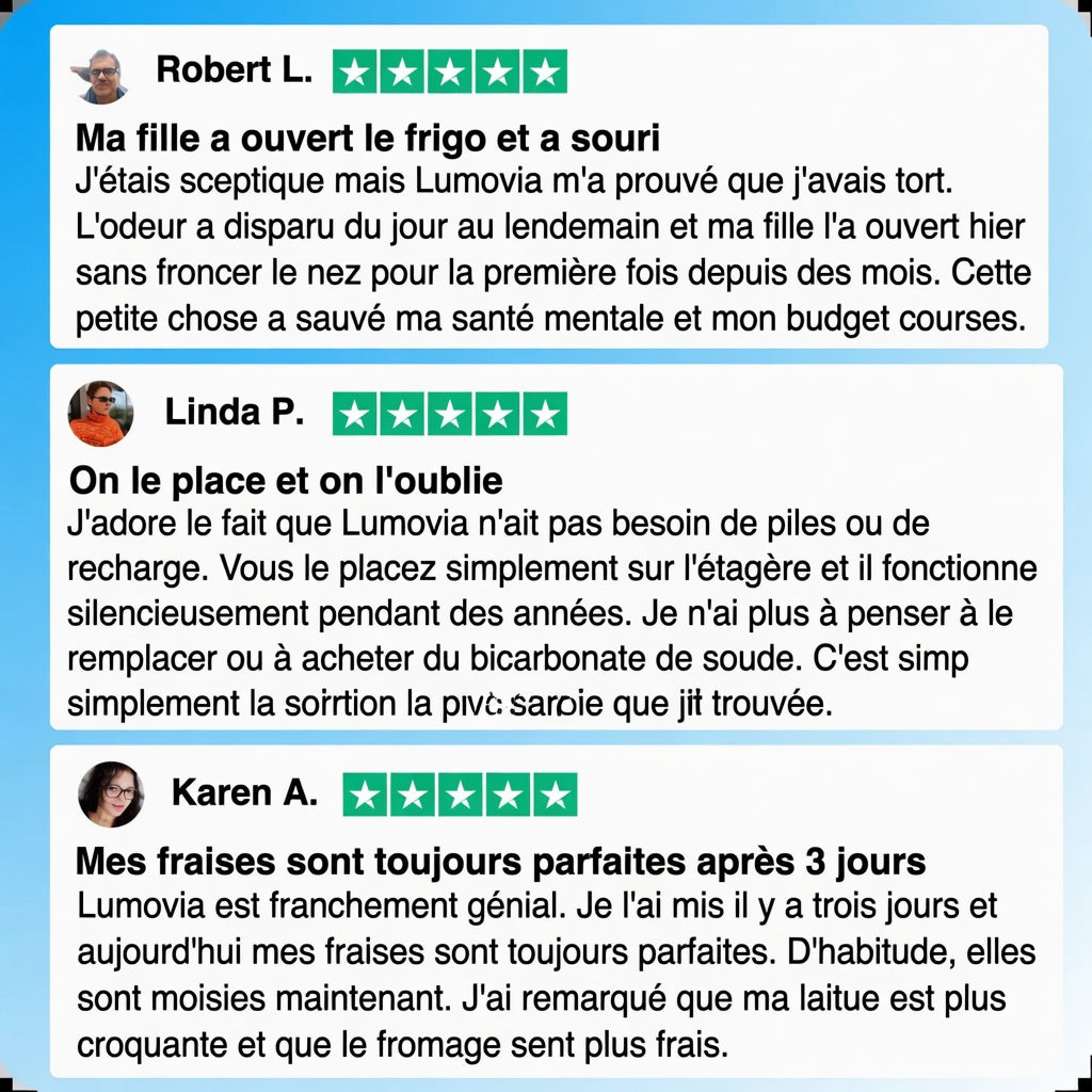 Lumovia purificateur d'air pour réfrigérateur