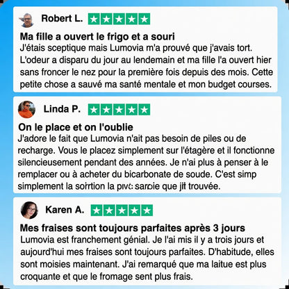 Lumovia purificateur d'air pour réfrigérateur